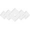 Ekena Millwork Zoe Architectural Grade PVC Ceiling Medallion, 36"W x 24"H x 3"ID x 11 1/4"C x 1"P, One-Piece CMP36X24ZE-03000 - alternate 3